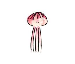 Jellyfish and life sticker #7481147