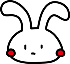 Rabbit expression sticker #7481188
