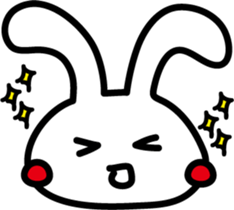 Rabbit expression sticker #7481189