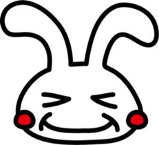 Rabbit expression sticker #7481190