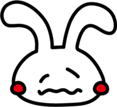 Rabbit expression sticker #7481195