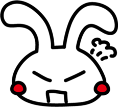 Rabbit expression sticker #7481196