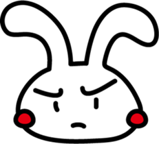 Rabbit expression sticker #7481197