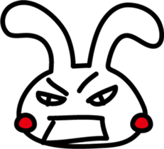 Rabbit expression sticker #7481200