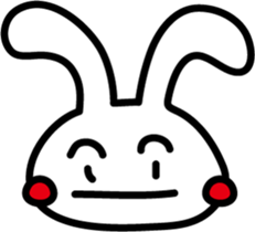 Rabbit expression sticker #7481203