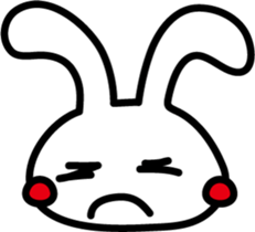Rabbit expression sticker #7481208