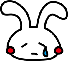 Rabbit expression sticker #7481209