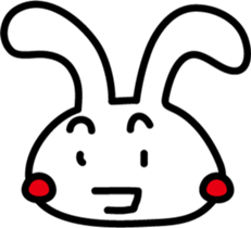 Rabbit expression sticker #7481214