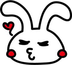 Rabbit expression sticker #7481215