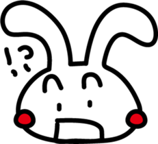 Rabbit expression sticker #7481216