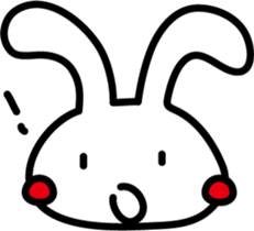 Rabbit expression sticker #7481217