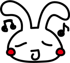 Rabbit expression sticker #7481218