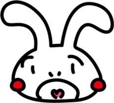 Rabbit expression sticker #7481219