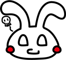 Rabbit expression sticker #7481221