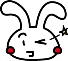 Rabbit expression sticker #7481222