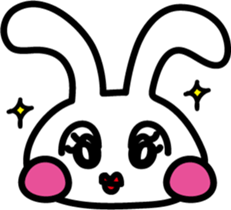 Rabbit expression sticker #7481223
