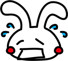Rabbit expression sticker #7481224