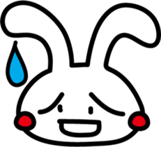 Rabbit expression sticker #7481225