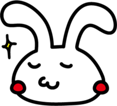 Rabbit expression sticker #7481227