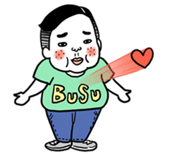 Ugly but charming man2. sticker #7481309