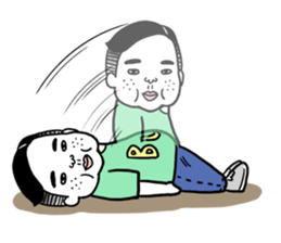 Ugly but charming man2. sticker #7481310