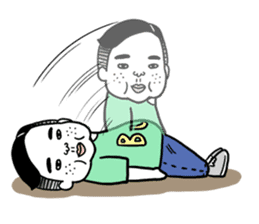 Ugly but charming man2. sticker #7481310