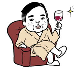 Ugly but charming man2. sticker #7481314