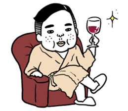 Ugly but charming man2. sticker #7481314