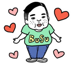 Ugly but charming man2. sticker #7481324