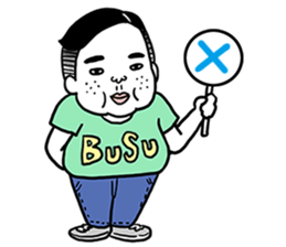 Ugly but charming man2. sticker #7481331