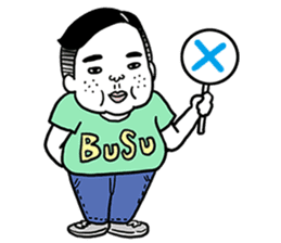 Ugly but charming man2. sticker #7481331