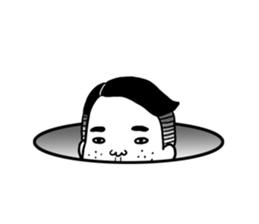 Ugly but charming man2. sticker #7481333