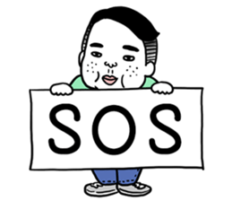 Ugly but charming man2. sticker #7481341