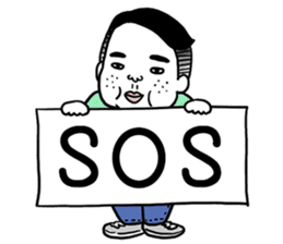 Ugly but charming man2. sticker #7481341