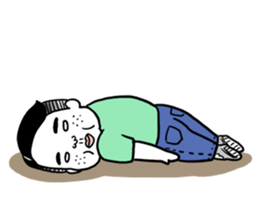 Ugly but charming man2. sticker #7481342