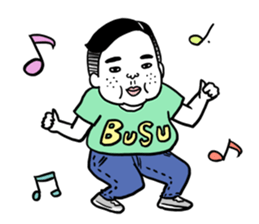 Ugly but charming man2. sticker #7481343