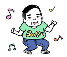 Ugly but charming man2. sticker #7481343