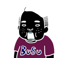 Ugly but charming man2. sticker #7481345