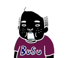 Ugly but charming man2. sticker #7481345