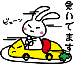 Omelet and rabbit sticker #7481413