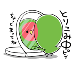 Parakeet and Ricebirds sticker #7482802
