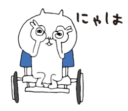 Wheelchair cat sticker #7483098