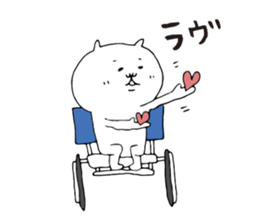 Wheelchair cat sticker #7483102