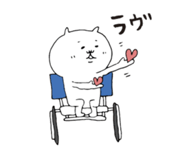 Wheelchair cat sticker #7483102