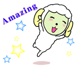 fluffy sheep 1 sticker #7483970