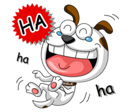 Smiling Dog / English Version sticker #7483989