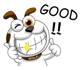 Smiling Dog / English Version sticker #7483990