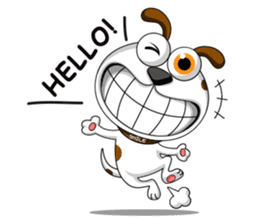 Smiling Dog / English Version sticker #7483995