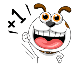 Smiling Dog / English Version sticker #7484000
