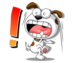 Smiling Dog / English Version sticker #7484002
